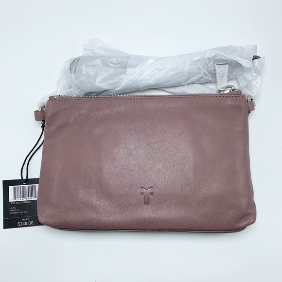 ❗️LAST 1❗️ Frye Convertible Leather Lexi Crossbody Lilac - Picture 3 of 12